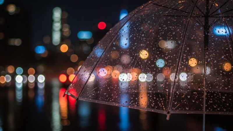 Intensywne opady deszczu w powiecie cieszyńskim – ostrzeżenie meteorologiczne